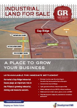 Gap Ridge Industrial Estate Sales Flyer